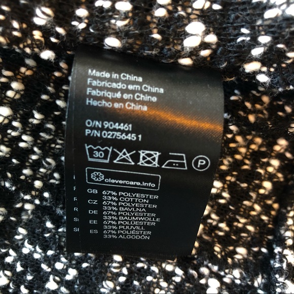 Black and white wool blazer jacket - Picture 10 of 10